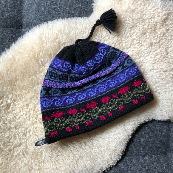 Beechfield B456 Fair Isle Snowstar Pom Pom Winter Warm Unisex Beanie
